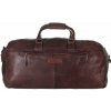 Cestovná kožená taška Greenburry 2915-22 Dk. Brown