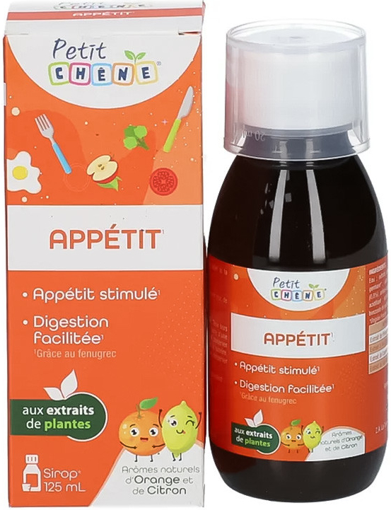 Petit CHENE APPETITE detský sirup s pomarančovou a citrónovou arómou 125 ml