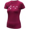 SENSOR Merino Active Songbirds dámske tričko kr. rukáv Lilla - M