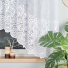 Biela žakarová záclona KINGA 400x160 cm