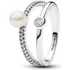 Prsteň PANDORA Perla a pavé 193147C01-50