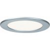 PAULMANN Zápustný LED panel kulatý 12W 2700K matný chrom IP44 92074