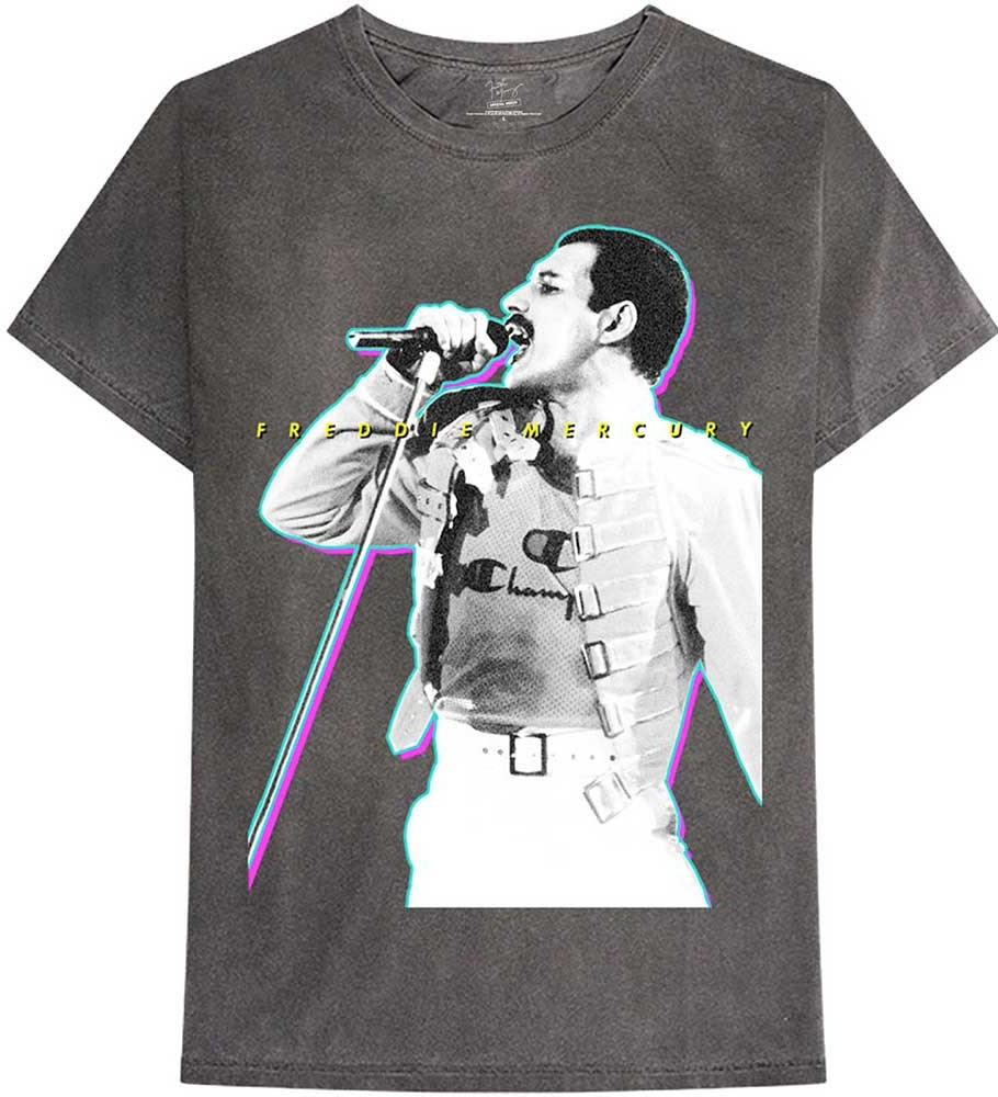 Freddie Mercury tričko Glow čierne