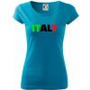 Italy Nápis - Dámske tričko Pure - XL ( Svetlý tyrkys )