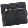 Jennifer Jones 5533 čierna pánska kožená peňaženka 11 x 9,5 x 2 cm