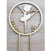 LYMFY | Drevený zapich baletka 15cm | prírodné drevo