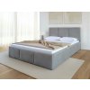 Čalúnená posteľ s úložným priestorom 180x200 TOP Line 7 Šedá Velvet