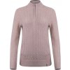 Kjus Women Cashmere Luxe Half-Zip EU38 Damske Sand Melange-Bone White