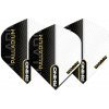 Letky na šípky Winmau Rhino Palladium čierno-biele, extra hrubé