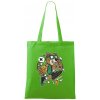 Basketbal komiks - Taška bavlnená - 42 x 38 cm ( Apple Green )