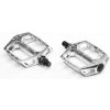 Pedále BMX strieborné, os 9/16