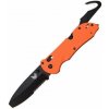 Benchmade 916SBK-ORG TRIAGE vreckový nôž 8,6 cm, čierna, oranžová, G10, rozbíjač skla, rezač páso