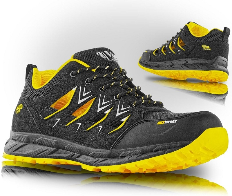 VM Footwear TENERIFE S1P obuv Čierna-Žltá