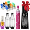 Výrobník sódy SodaStream Terra čierny + 2 fľaše 1000 ml + 4 sirupy