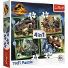TREFL 34607 Puzzle 4v1 Nebezpečné dinosaury