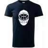 Florbal maska - Klasické pánske tričko vyššej gramáže - XL ( Tmavomodrá (veľmi tmavá - skoro čierna) )