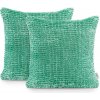 Obliečky na vankúše AmeliaHome Bati tyrkysové, veľkosť 45x45*2