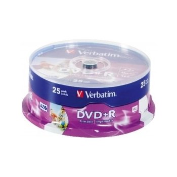 Verbatim DVD+R 4,7GB 16x, 25ks