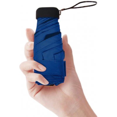 Skládací mini dáždnik modrý