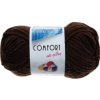 Pletacia priadza Vlnap COMFORT 51191 hnedá tmavá