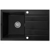 Gamma Modern 8050, 1-komorový granitový drez 790x500x210 mm, čierna škvrnitá, GMA-ZM-8050-BP