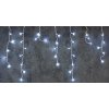 Reťaz MagicHome Vianoce Icicle, 200 LED studená biela, cencúľová, jednoduché svietenie, časovač, 230 V, 50 Hz, IP44, exteriér, osvetlenie, L-5 m