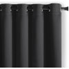 Záves AmeliaHome Blackout s priechodkami 140x270 cm čierny, veľkosť 140x270
