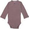 LODGER Hydrofilné zavinovacie body s dlhým rukávom Romper Ciumbelle Rose