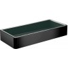 Emco Loft - čierna polička s vyberateľným košíkom 22 x 10 cm