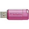 Verbatim USB flash disk, USB 2.0, 128GB, Store,N,Go PinStripe, ružový, 49460, pre archiváciu dát