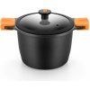 BRA Hrniec vysoký EFFICIENT PRE ø 24 cm, výška 17,7 cm, 6,8 l, sklenená pokrievka