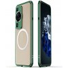 Gumený kryt LK Aurora na Huawei P60 Pro - Zelená - Strieborná
