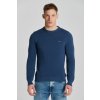 Gant sveter Cotton Pique C-neck modrá