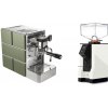 Stone Espresso Mine Green + Eureka Mignon Perfetto, BL white