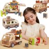 Viga Toys VIGA Food truck Drevené auto Café Cukráreň