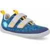 Barefoot tenisky Affenzahn - Sneaker Knit Happy-Penquin vegan modré