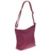 NovaKabelka.sk Ebe Bordo kožená talianska crossbody kabelka fialová