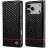 Puzdro pre iPhone 17 Pro Max LC.IMEEKE Carbon Horizontal