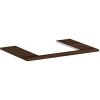 Doska pod umývadlo Hansgrohe Xelu Q 78x1,6x55 cm tmavý orech 54094630