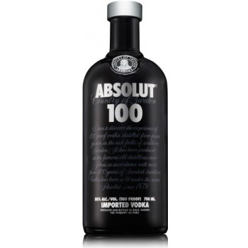 Absolut 100 50% 1 l (čistá fľaša)