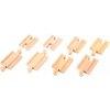 Bigjigs Rail Drevené koľaje Spojky - 5,5 cm - 8 ks