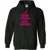 Fajntričko Mikina-Keep calm and buy shoes (dámska), Farba čierna, Strih/ Variant Pánsky/UNISEX