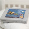 AMIDO EXQUISIT Detská napínacia plachta zo 100 % bavlny – jemný deluxe sivá Jersey 60x120 cm - možnosť úpravy rozmeru