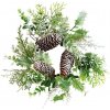 DOMMIO Vianočný veniec – zelený s inovaťou, 28 cm
