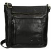Dámska kožená crossbody kabelka Enrico Benetti Eva - čierna