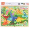 Viga puzzle na podložke 48 častí Poznajme dinosaurov