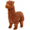 Teddies Lama Alpaka plyš 30cm hnedá