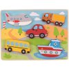 Bigjigs Toys Vkladacie puzzle vozidlá