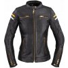 Dámska kožená moto bunda W-TEC Stripe Lady (Veľkosť: L, Farba: čierna)