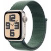 Apple Watch SE GPS 40mm Starlight Aluminium Case with Lake Green Sport Loop